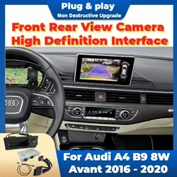 Parking Aid Reverse Camera For Audi A4 B9 8W RS4 S4 Avant 2016 - 2024 OEM Screen Plug and Play HD Front Rear View Parking Camera