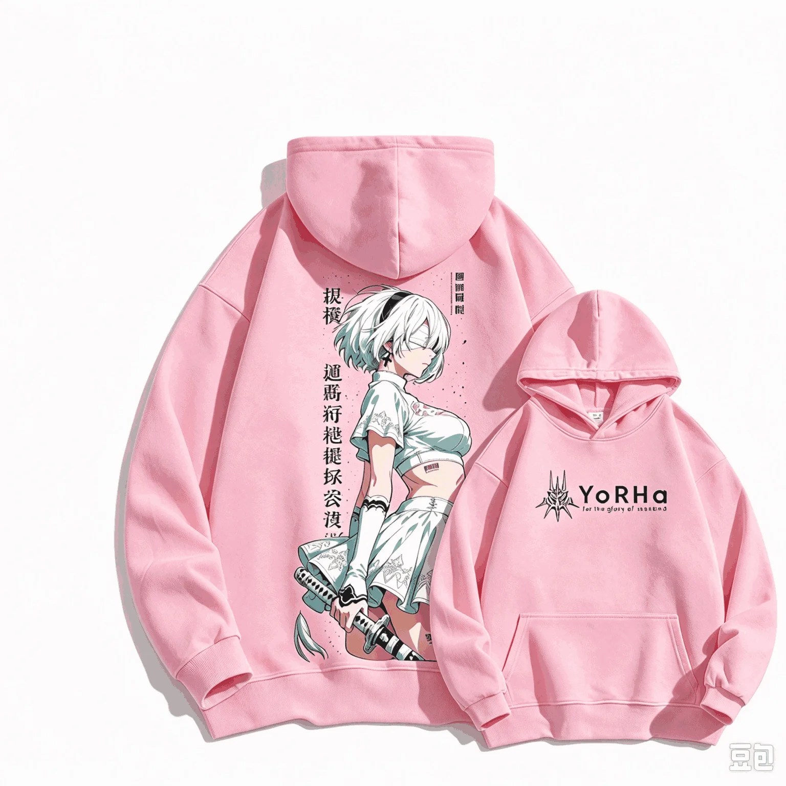 Nier Automata Print hoodies Casual Loose Oversized Unisex sweatshirt Sports Graphic Retro Fashion Comfortable high quality soft