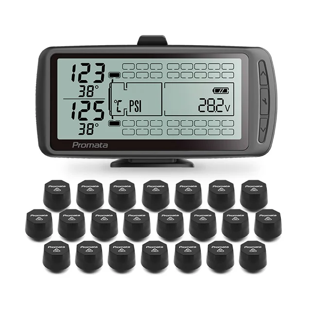 

Universal Truck Tpms 8 Tires Sensors Wireless External Automotive Tpms Tire Pressure Monitoring System with LCD Display