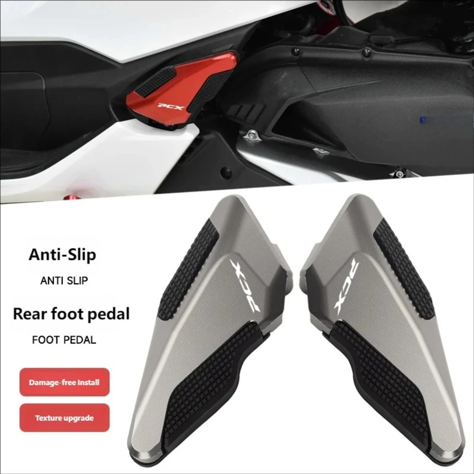 

Подножки для пассажира мотоцикла, задние подножки, педали, аксессуары для Honda PCX125 PCX160 PCX 125 160 2018-2025