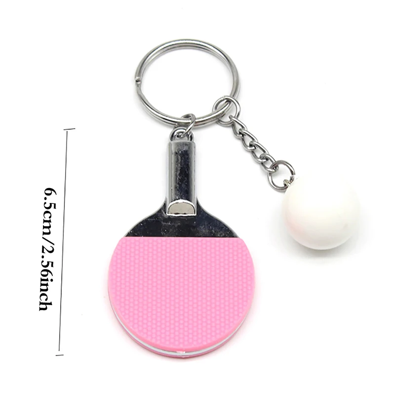 Sport Ping Pong Table Tennis Ball Badminton Bowling Ball Keychain Key Chain Key Ring Souvenir Gift Ornament For Men Women