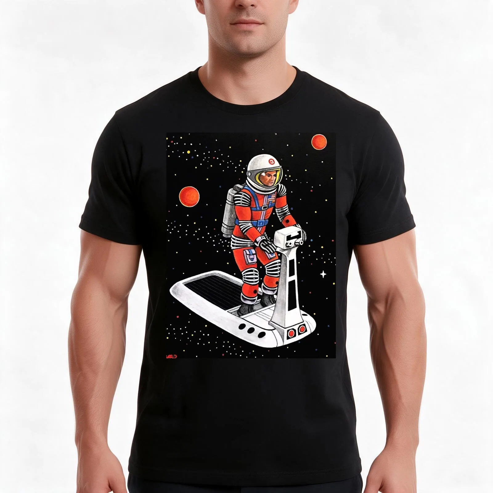 MAJOR MATT MASON SPACE SLED T-Shirt, Summer Casual Cotton Tee, Oversized Streetwear Tops, Vintage Graphic Print, 100% Cotton