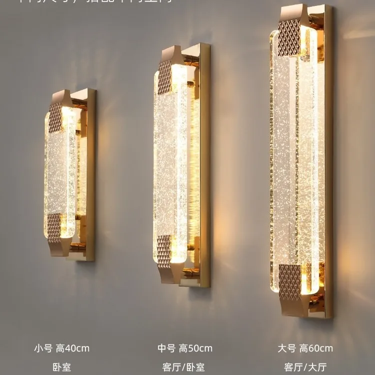 Luxury Bubble Crystal Wall Lamp, Elegant Decor Lamp for Living Room, Bedroom, Stairway, TV Background Wall