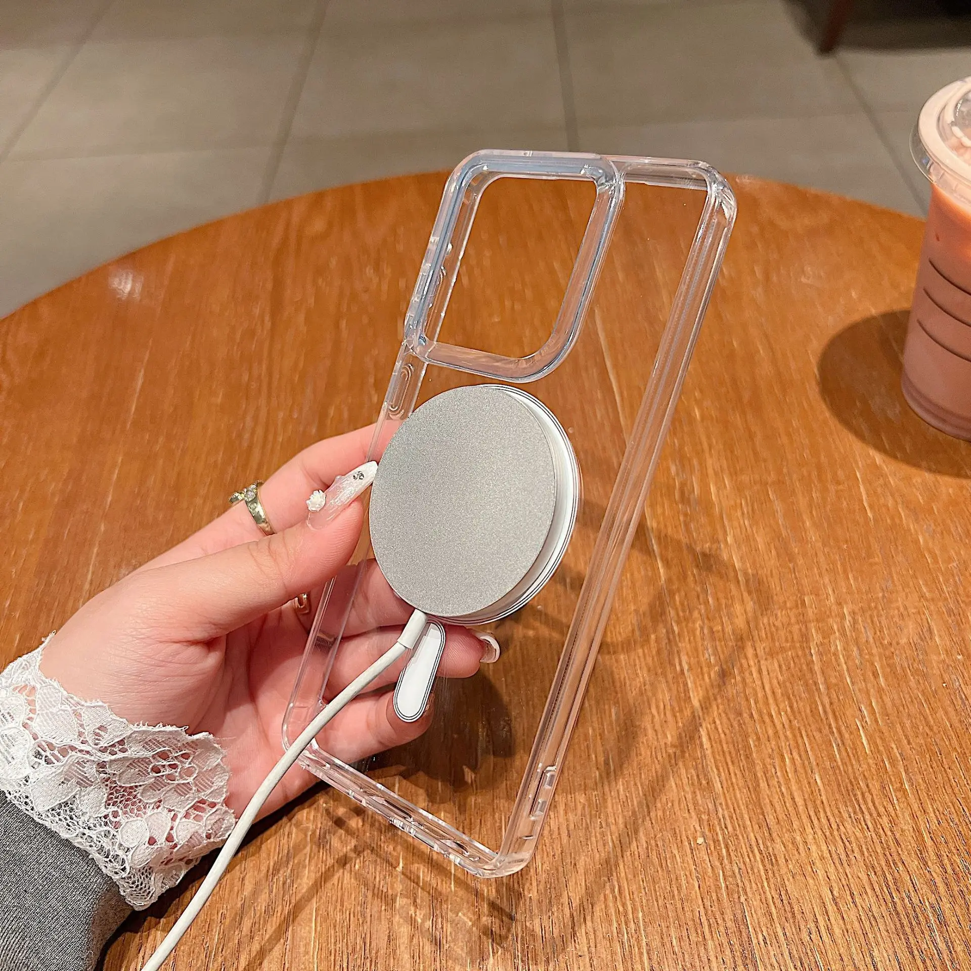 for Motorola Edge 60 Stylus 50 Pro Fusion Case Crystal Clear Acrylic Back Magnetic Cover Mag-safe Shockproof Soft Bumper Shell