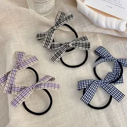 Hair elastic accessories ties bands for girls women scrunchie kawaii korean rubber small leading fashion bow sweets kpop Ribbon