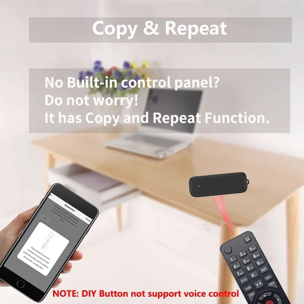 Tuya Zigbee IR Remote Control Smart Universal Infrared for Smart Home Control for TV DVD AUD AC Works with Alexa Google Home