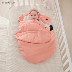 INSULAR Baby Sleeping Bag Infant Swan Type Sleep Sacks Stroller Warm Wrap Blanket Kids Cotton Thick Footmuff Autumn Winter 0-2 Y