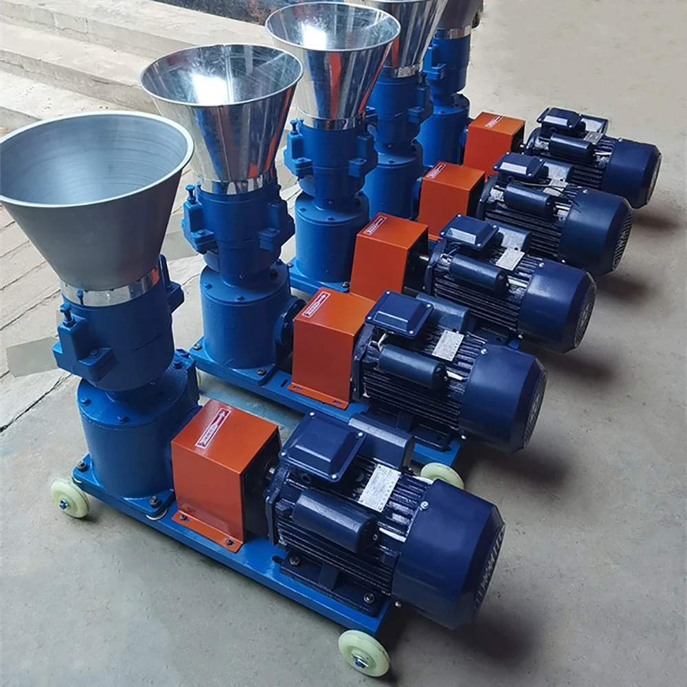 Feed Pellet Machine Household Small Two-phase 220V Pelletizing Chicken Duck Pig Horse Cow And Sheep Feed Processing Machine