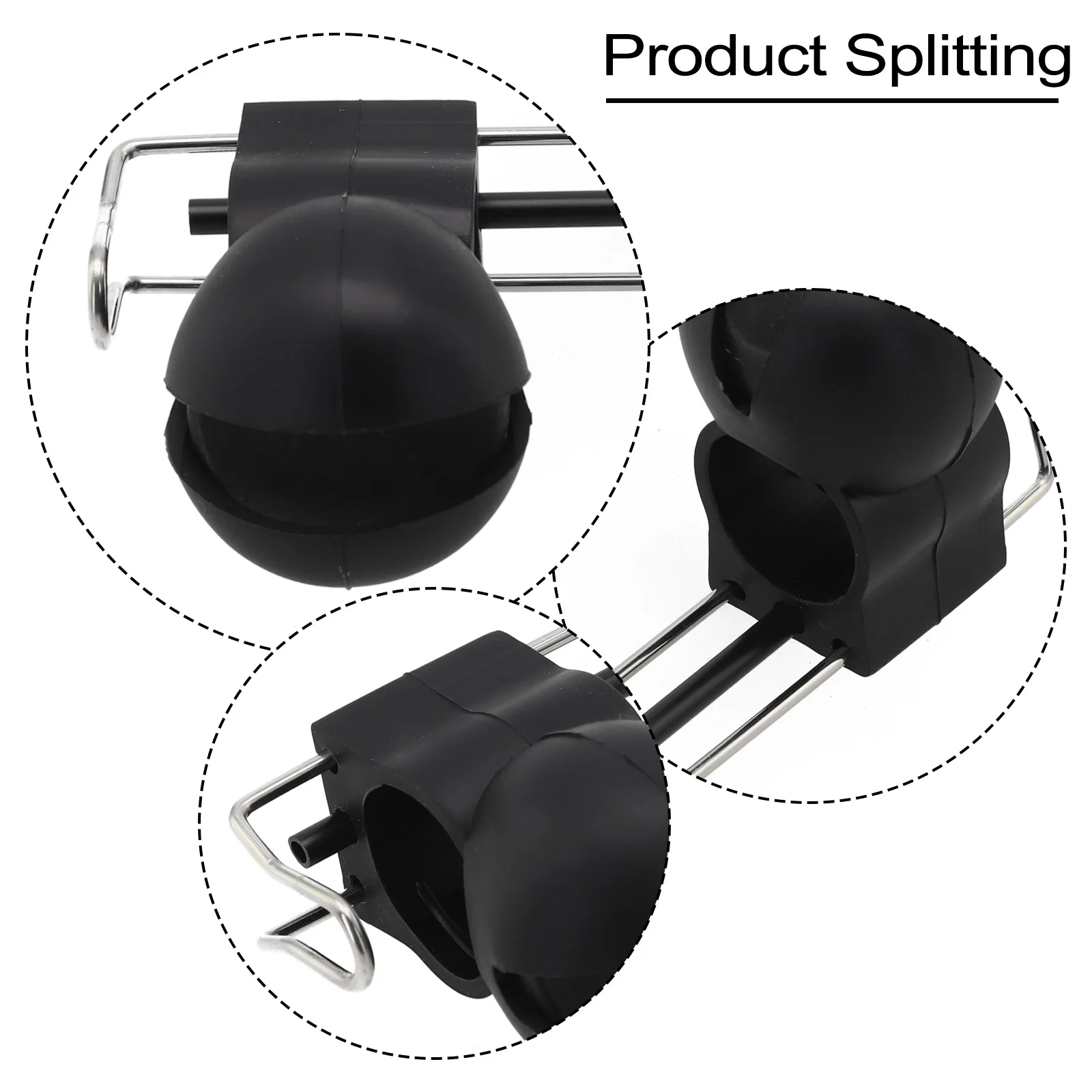 رحلات الصيد، دعامة مكتشف الأسماك، دعامة مضادة للتعليق، مواد عالية الجودة، تصميم خفيف الوزن، هيكل معدني وسيليكون #4