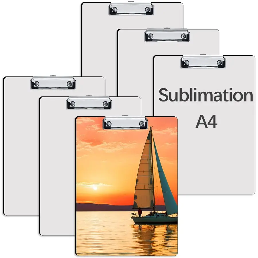 

Pack Sublimation Clipboard Blanks Bulk MDF Sublimation Clipboard A4 Letter Size 8.8 x 12.4 Sublimation Teacher Blanks for Office