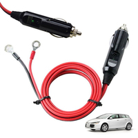 12-24V Cigarette Lighter Adapter Car Male Plug with 50cm Cable Wire Portable Power Supply Cord Apply To Cigarette Lighter Socket