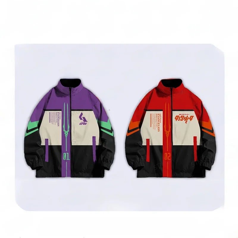 

EVA New Century Windbreaker Jaet Initial Suit Casual Youthful Polyester Spring Season Long Sve Zipper Closure