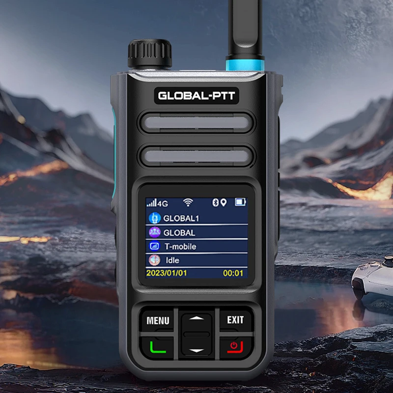 Imagem -02 - Global Tcp Mx1 Android Walkie Talkie Mini Rádio Bidirecional Comunicador de Longo Alcance Wi-fi 4g 100 km Gps 4g Poc