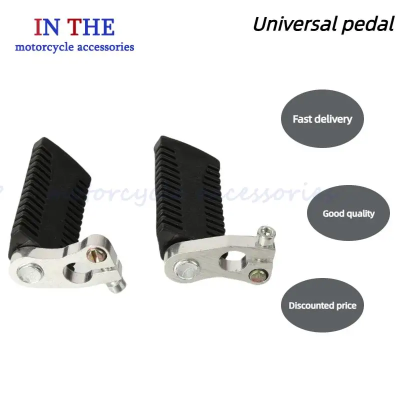 Rust-Resistant Motorcycle Rear Foot Pegs Foot Rests Pedals Footpegs - Weatherproof for 47cc 49cc Mini Pocket Bikes