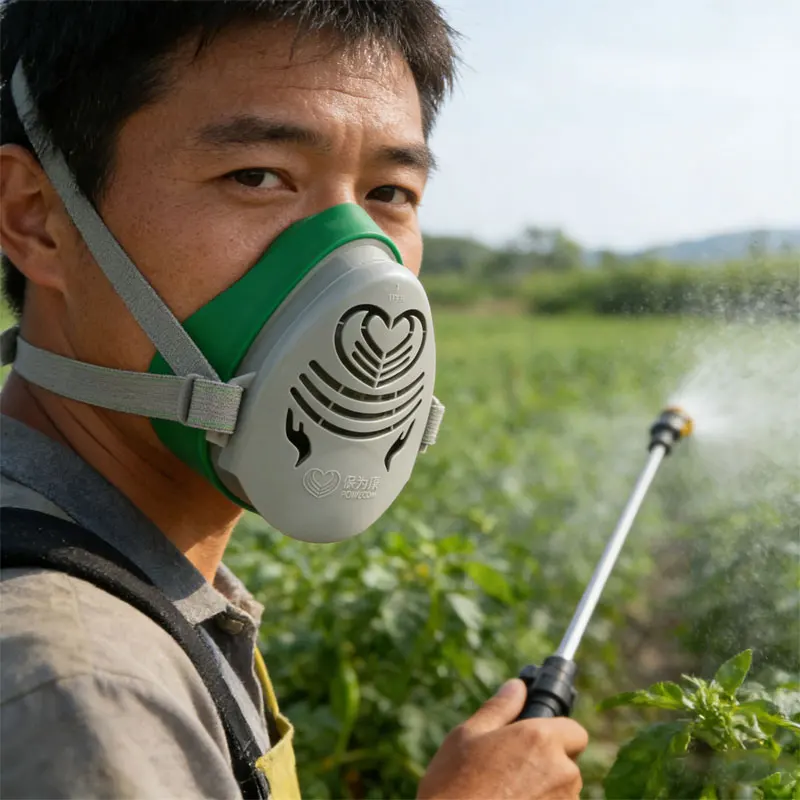 

Half Mask Face Dustproof Mask Respirator Self-Priming Filter Dust Mask Suitable for Spray Paint House Decoration Grinding Dust