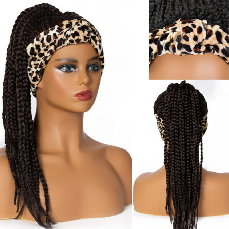 

Wigs wigs europe america and africa dirty braid wigs ponytail plait chemical fiber hair band wig headgear