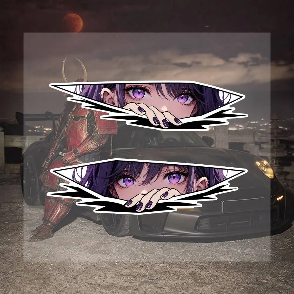JDM Anime Gir 16cm  Sticker Collection Graffiti Style Waterproof Decal Pack For Laptop Phone Motorcycle Helmet DIY Decoration