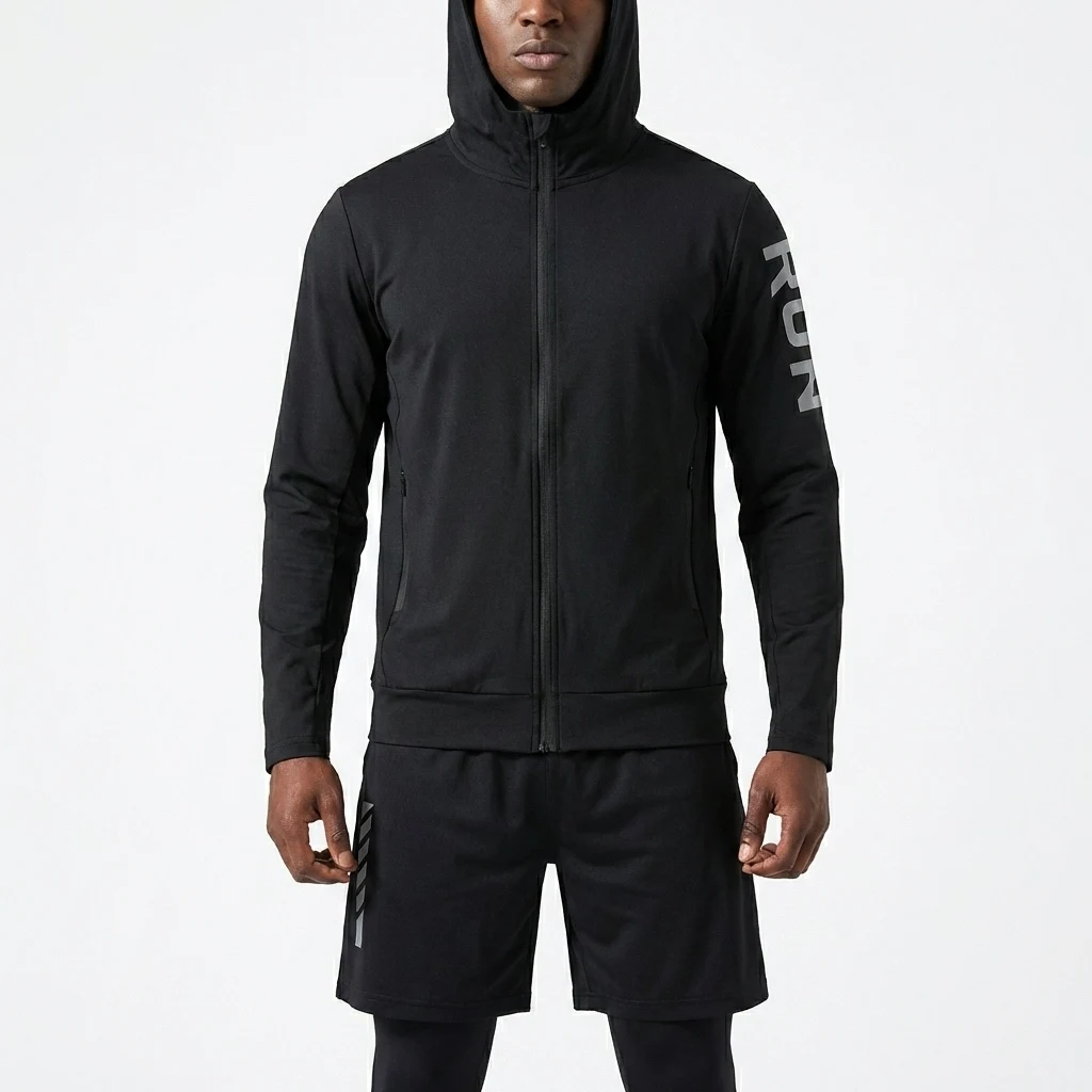 

Fitness Full Set Suit Men 3 Pieces Tracksuit for Marathon Training Cycling Jogging Gym Running Sportswear Durable Performance