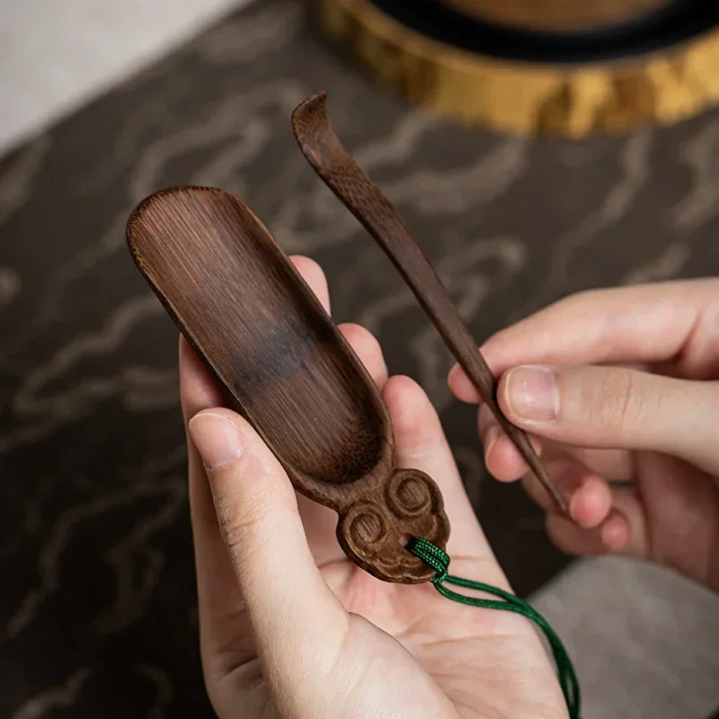

Traditional Retro Chaze Tea Needle Set Handmade Teaware Accessories Coffee Bean Dose Trays Seasoning Dispenser Tools Gifts