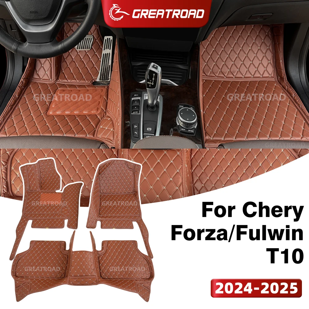 

Автомобильные коврики GREATROAD для Chery Forza/Fulwin T10 (5/6-местный) 2024-2025, на заказ, аксессуары для интерьера