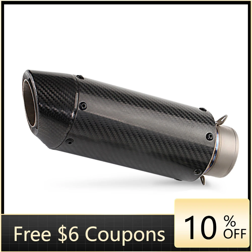 

STLF 51mm 60mm Performance GP Titanium Alloy Carbon Fiber Racing Slip-On Exhaust High-Powered Motorcycle Mufflers s