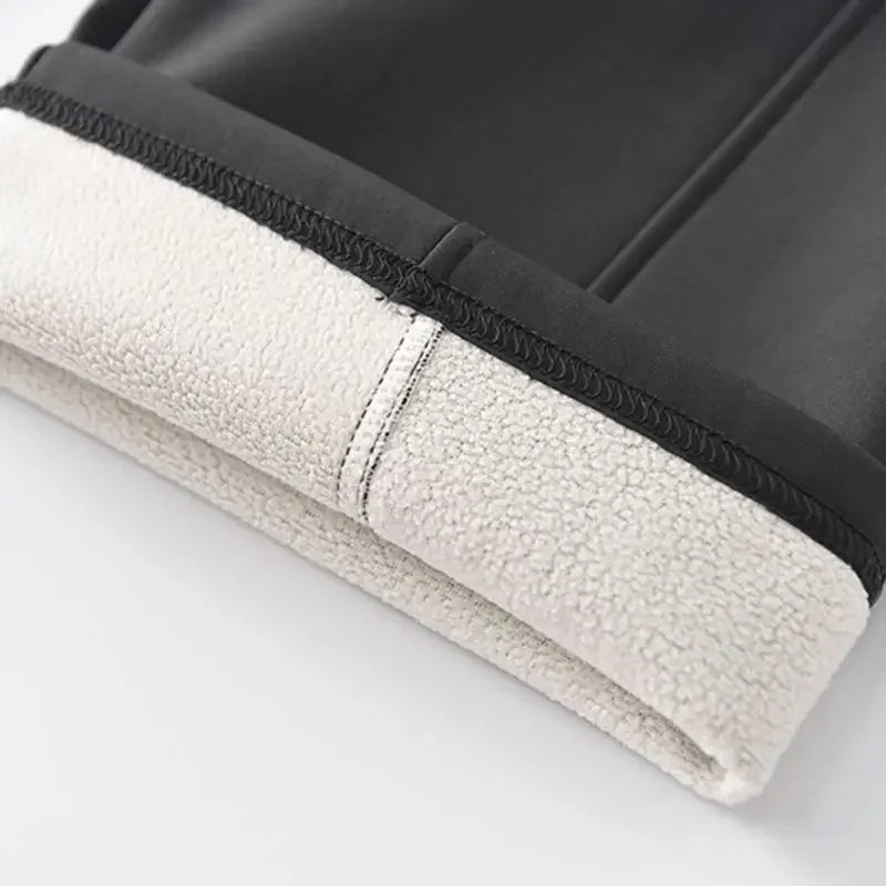 

8-16 Years Children's Fleece Sweatpants Solid Color Casual Pants Autumn Winter Girls Sports Hiking Gym Workout Warm Pants