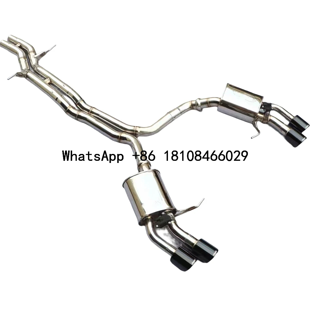 Performance Exhaust System Ss304 Catted Downpipe For Macan S 3.0 T Competition Downpipes