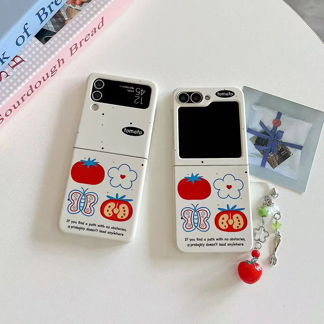 

Tomato Flower Phone Case for Samsung Galaxy Z Flip 7 6 5 4 Protective Back Cover for ZFlip5 ZFlip6 ZFlip7 Case Shell