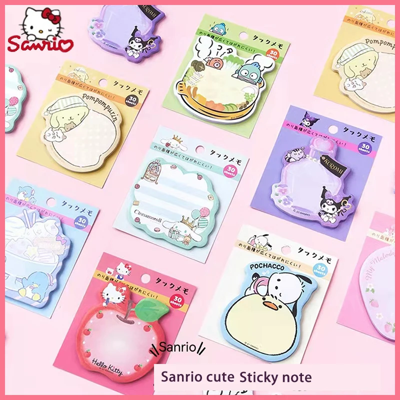 cute creative sticky note sanrio ola kitty kuromi notepad portatil message pocket materiais faca voce mesmo presentes de papelaria estudante 01