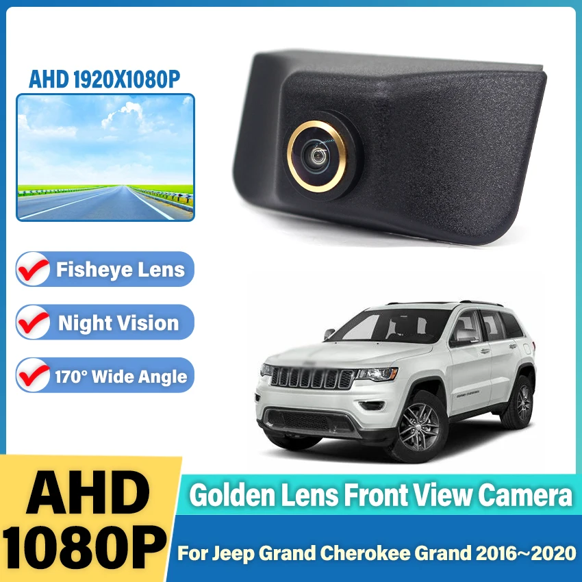 

Car Front View Camera For Jeep Grand Cherokee Grand 2016 2017 2018 2019 2020 PAL NTSC CVBS AHD 1080P Forward Grille Camera