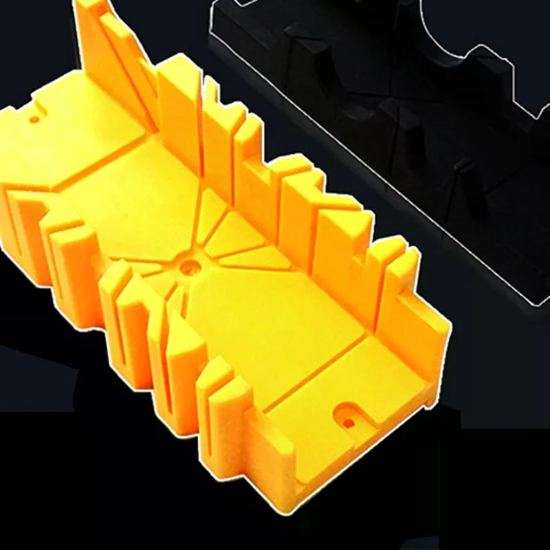 1PC 45/90 DeGree S Wood Cutting CLampinG Miter Saw Box WoodworkinG AnGLe Cutting for Carpenter Gypsum ObLique Cutting Tool