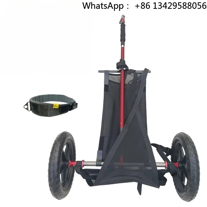 Titanium Alloy Outdoor Hiking Bicycle Trailer Lightweight Portable Foldable Universal Large Capacity Camping Bicycle Trailer