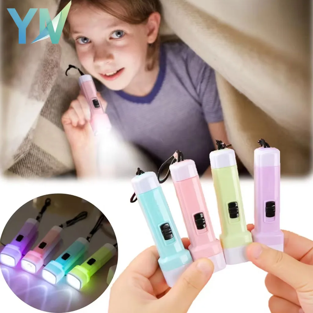 5-30Pcs Mini Plastic Flashlight for Kids LED Small Torch for Home Use Portable Emergency Light for Power Outage