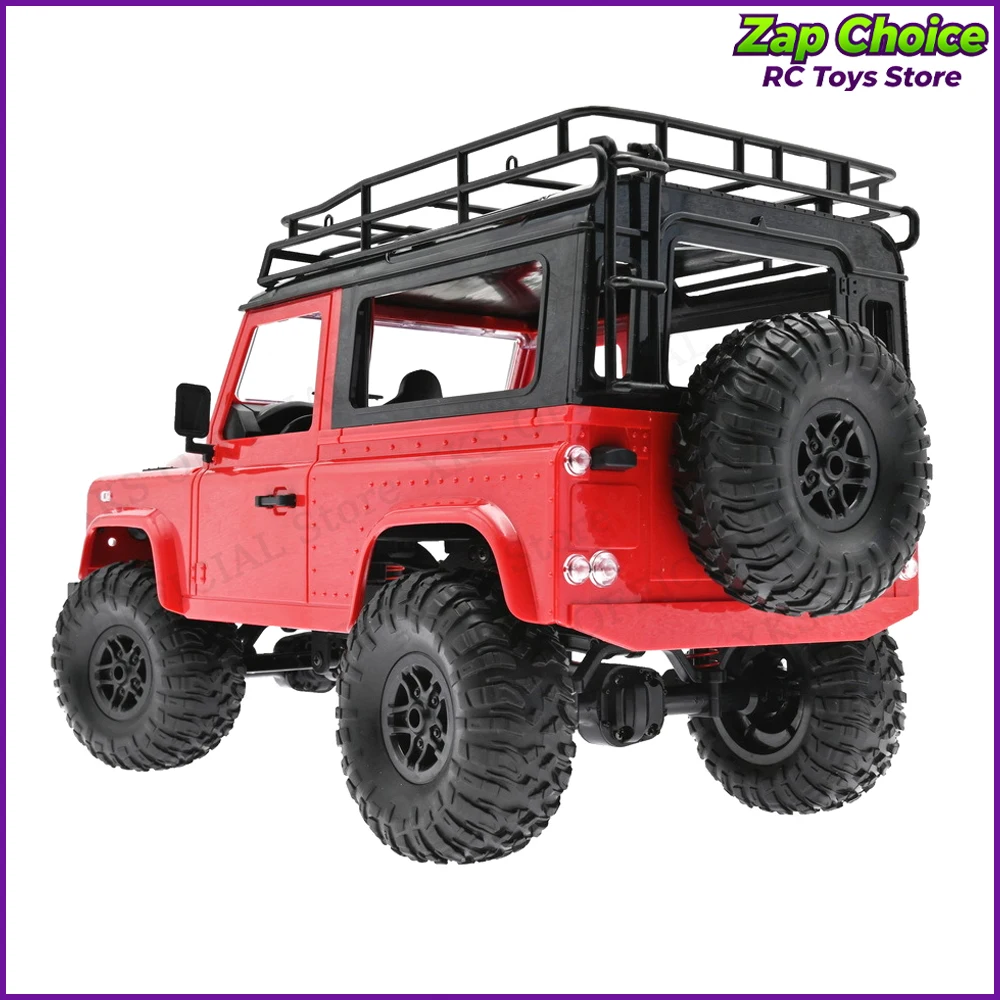 Mangniu MN90 1/12 D90 4WD coche eléctrico RC 2,4G luces LED de trabajo neumáticos antideslizantes camión todoterreno juguete para regalo para niño adulto