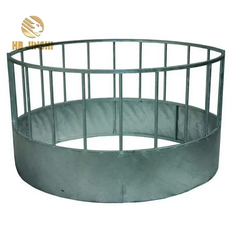Hot Dip Galvanized Livestock Animal Cattle/Sheep/Horse Round Bale Hay Feeder
