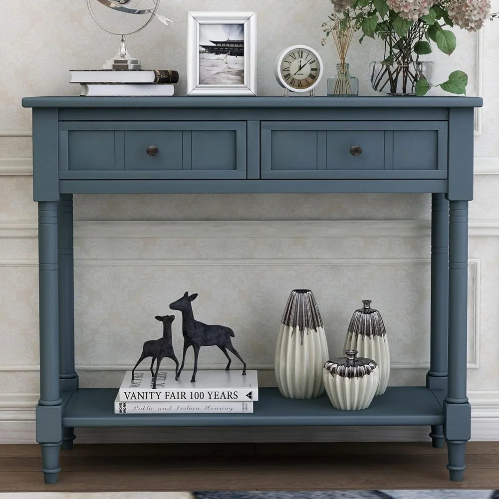 Wood Sofa Table with Two Drawers and Shelf: The Ultimate Guide to Stylish Storage