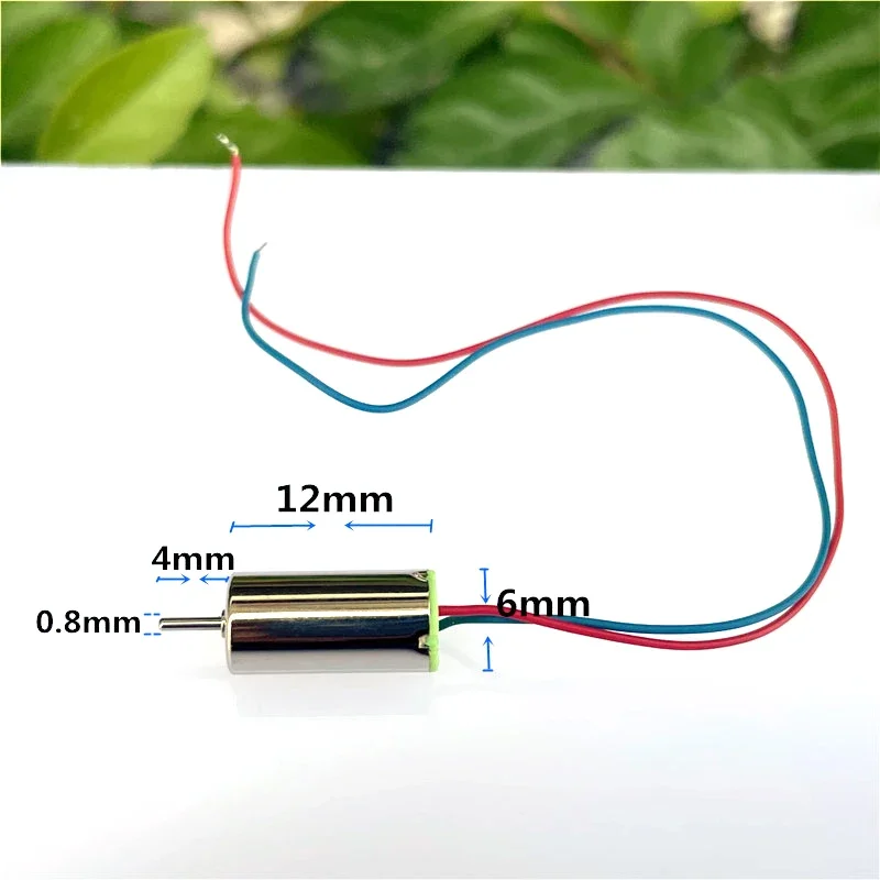 DC 3V 3.7V 612 Ultrahigh Speed Coreless Motor RC Drone Tail Engine UAV Accessories for Small Quadcopter High Speed Toy Model