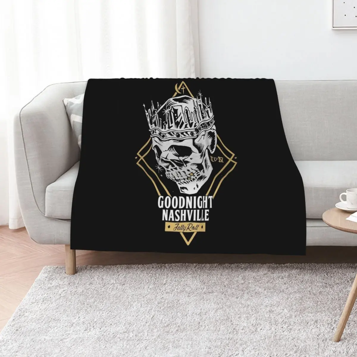 Goodnight Nashville Throw Blanket Bed covers Sofas Luxury Luxury Designer Hairys Sofa Quilt Blankets