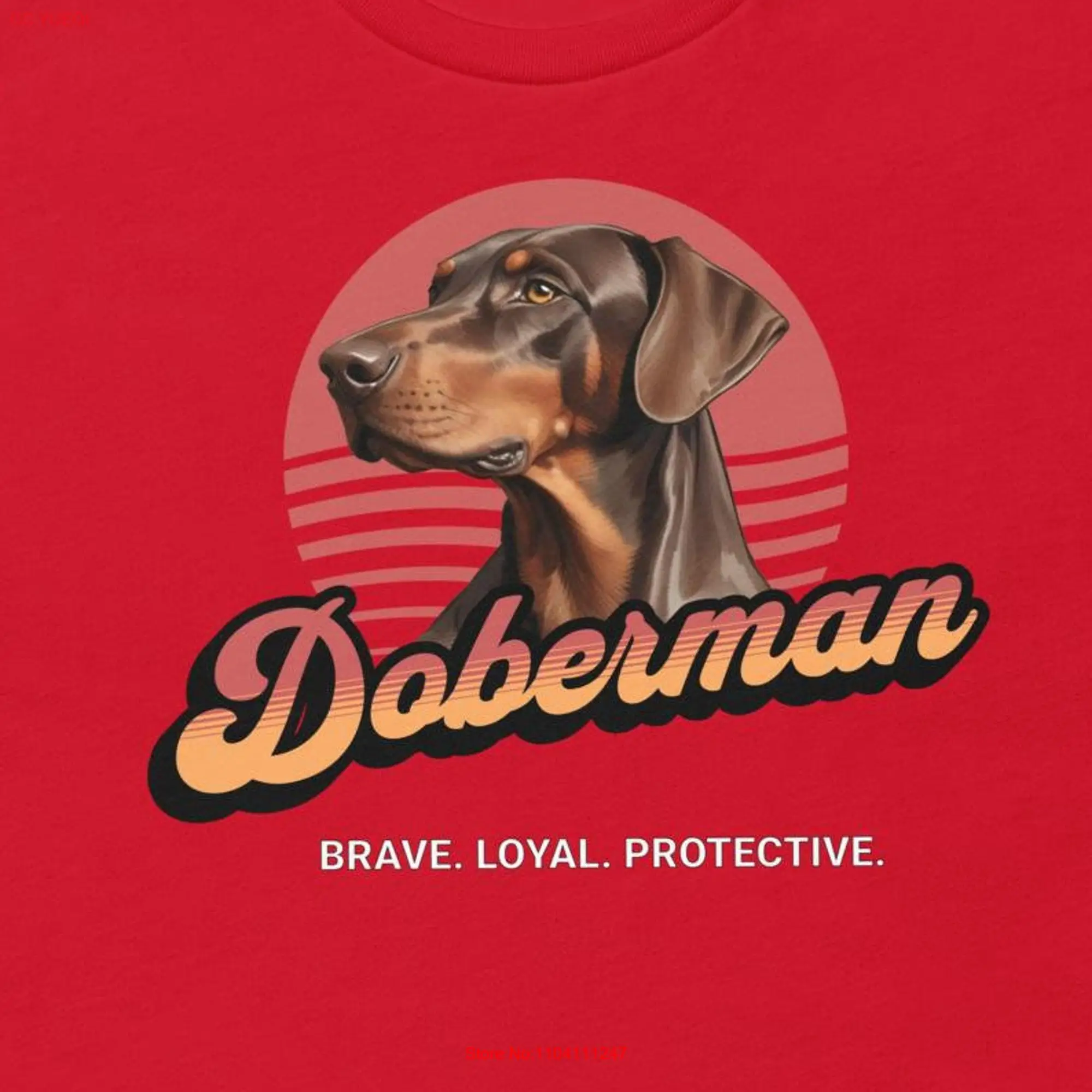 Doberman T Shirt Dobermann Funny Dog for lover owner Pet long or short sleeves