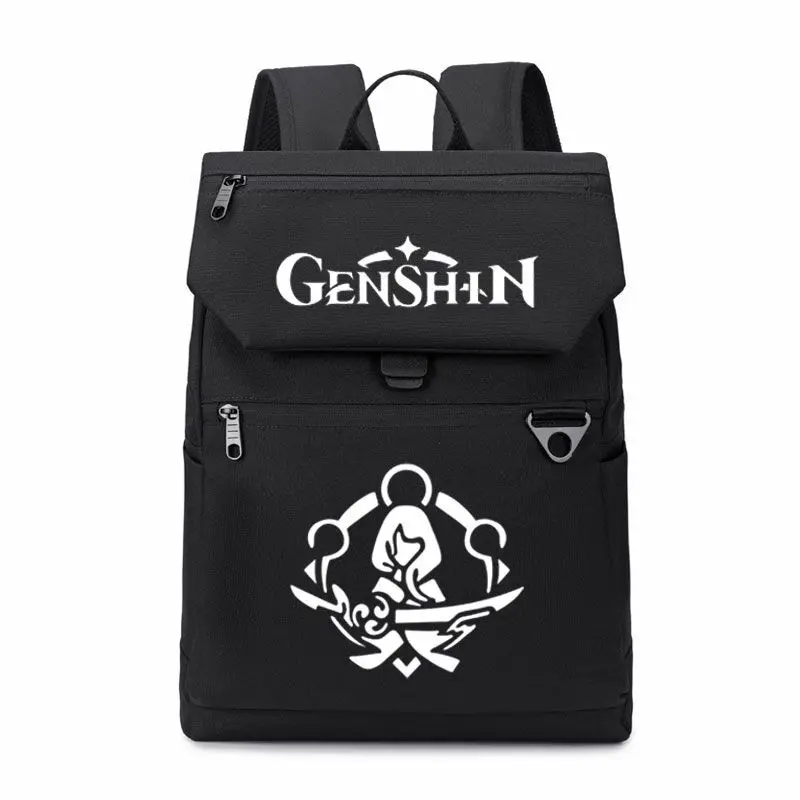 Original Anime God Book Character Mingzhu Mao Zhongli Disperse Soldier Ayaka Gensaku Wanderer Double Shoulder Backpack Student A