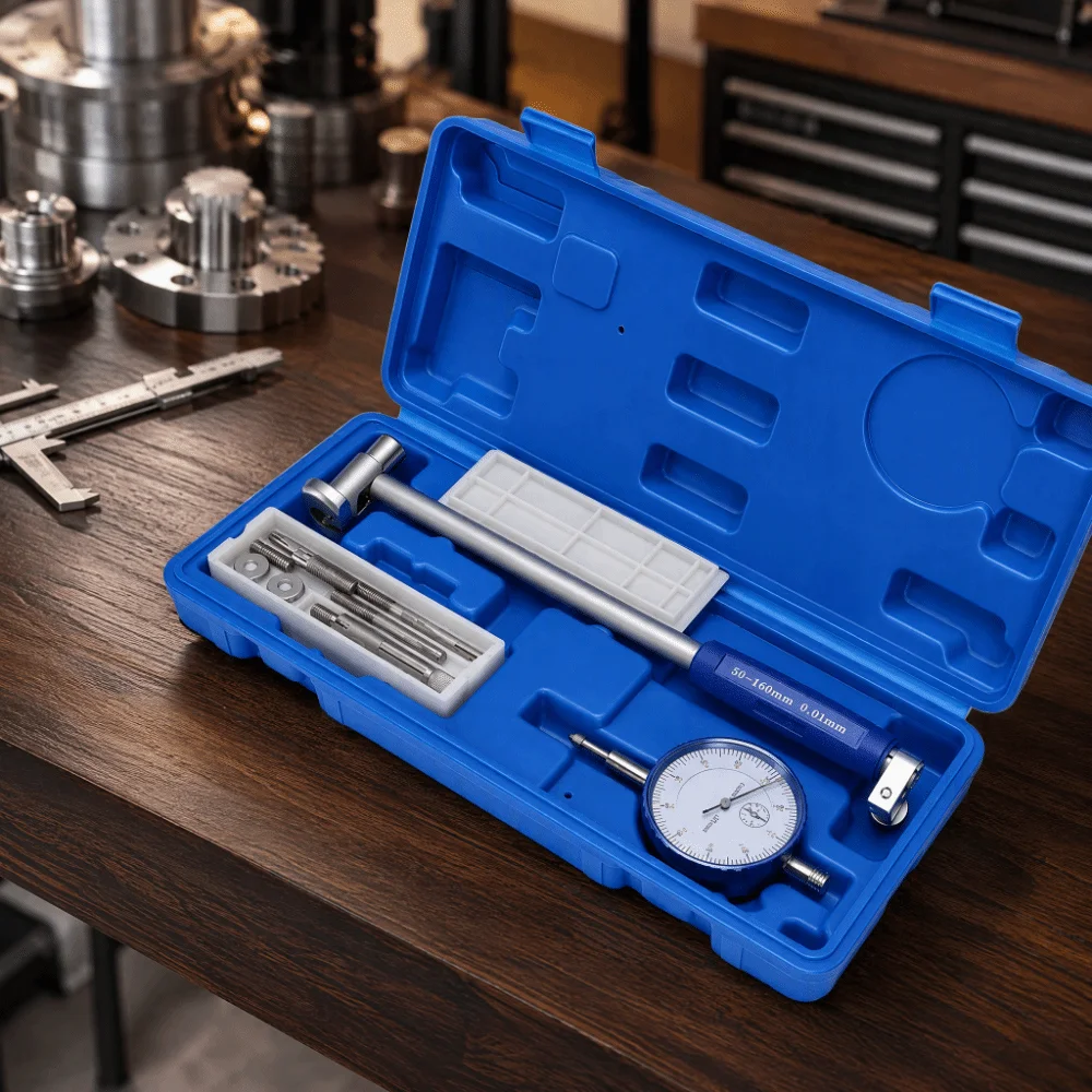 1-set-stainless-steel-dial-bore-gauge-0001mm-accuracy-2-inch-to-6-inch-range-cylinder-bore-gauge-silver-±0015mm-error