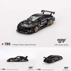 MINIGT 785 1:64 LBWK RX7 LB Super Silhouette Black Diecast Diorama Model Collection Toys