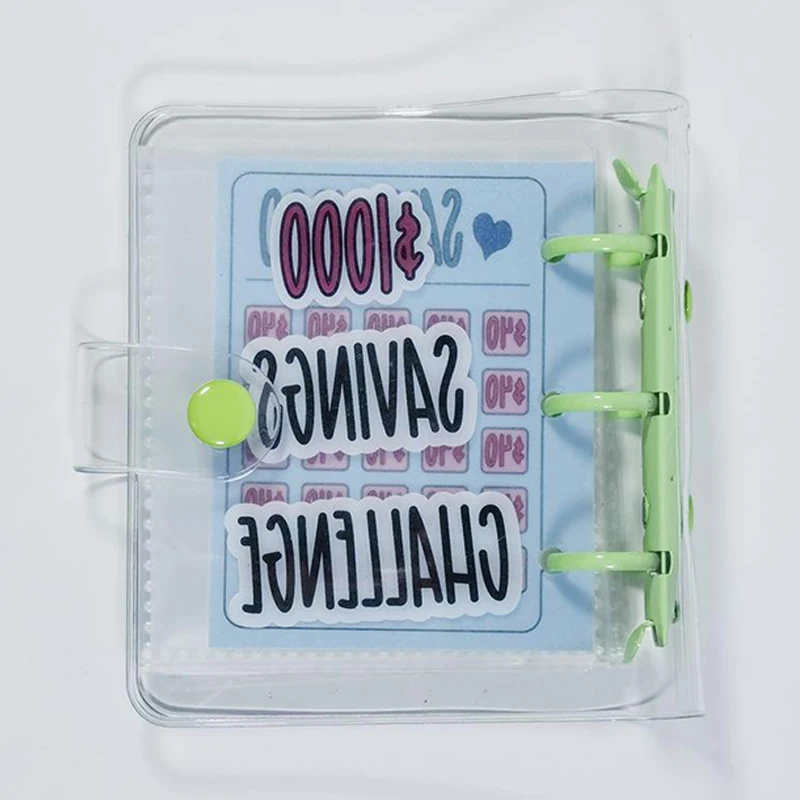 Cashbook Money Saving Pocket Mini Money Saving Loose-leaf Binder Savings Challenge Book