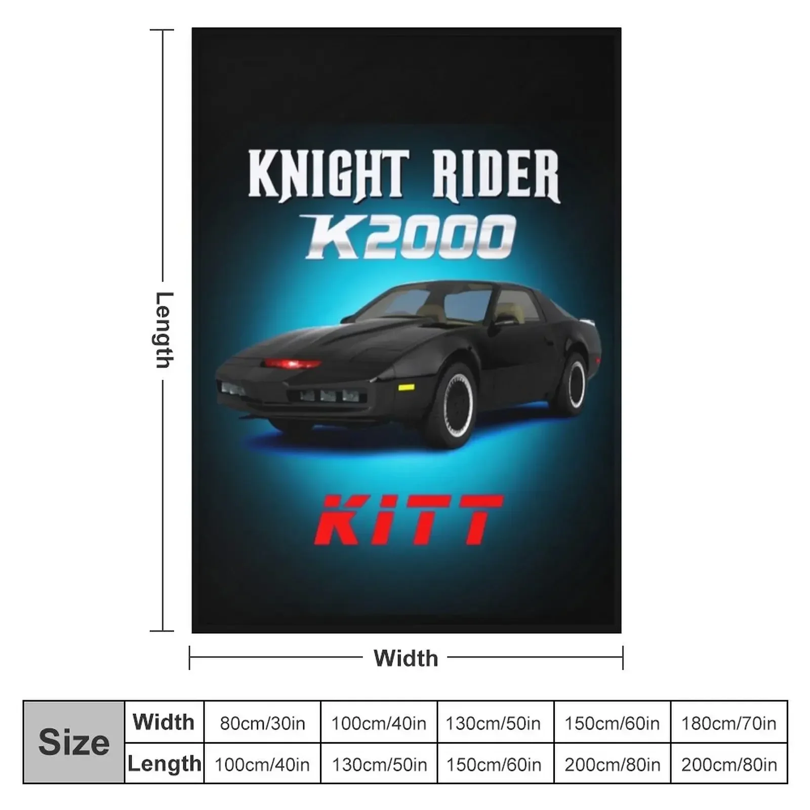 K2000 knight rider Throw Blanket blankets and throws Summer Beddings Blankets