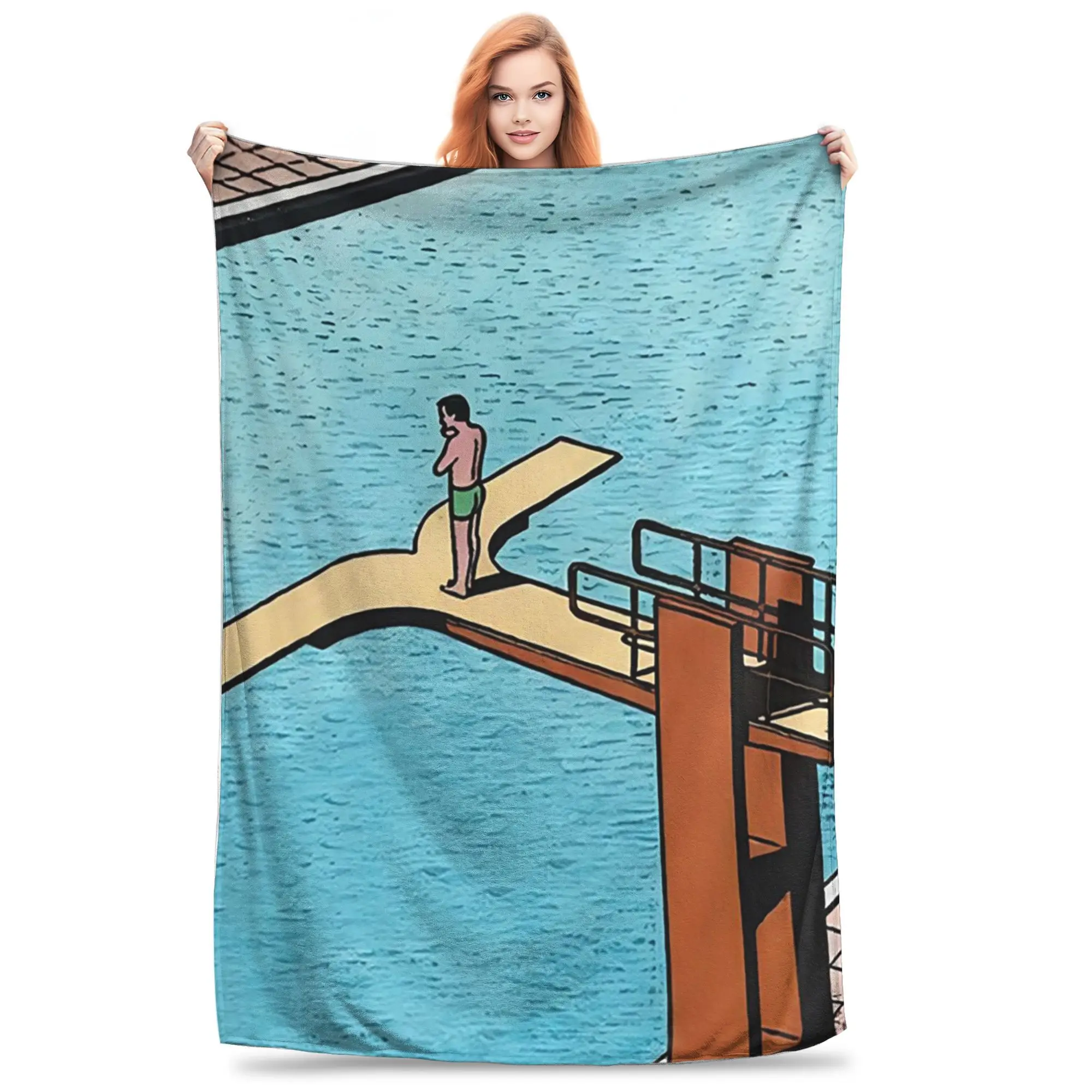 

Guy Billout (2) Blanket Warm Flannel Sofa Throw Blanket for Couch Bedding Travel Throws Bedspread Quilt