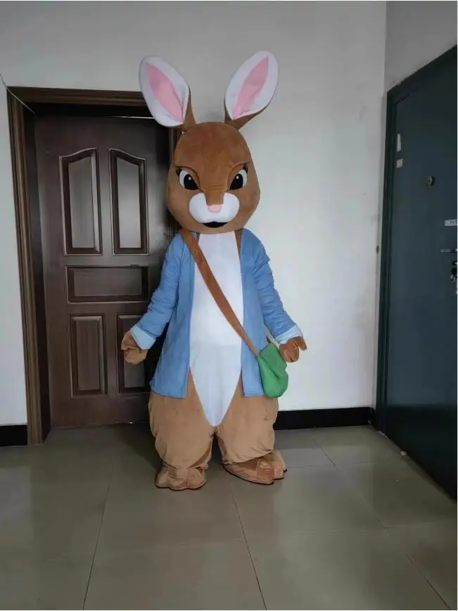 Anime Zwart Konijn Mascotte Kostuum Bunny Cosplay Kostuums Volwassen Deluxe Wandelpop Kleden Reclameceremonie Themafeest Pr