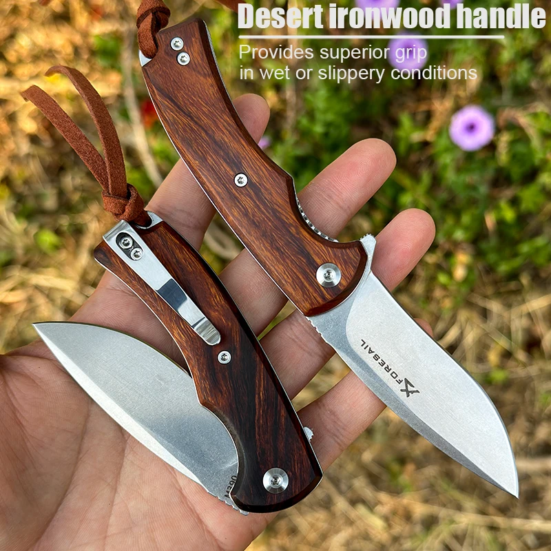 

FORESAIL Austria M390 Powdered Steel Pocket Folding Knife Outdoor Hunting Fishing Survival Cutting Pocket Clip EDC Tool Knife