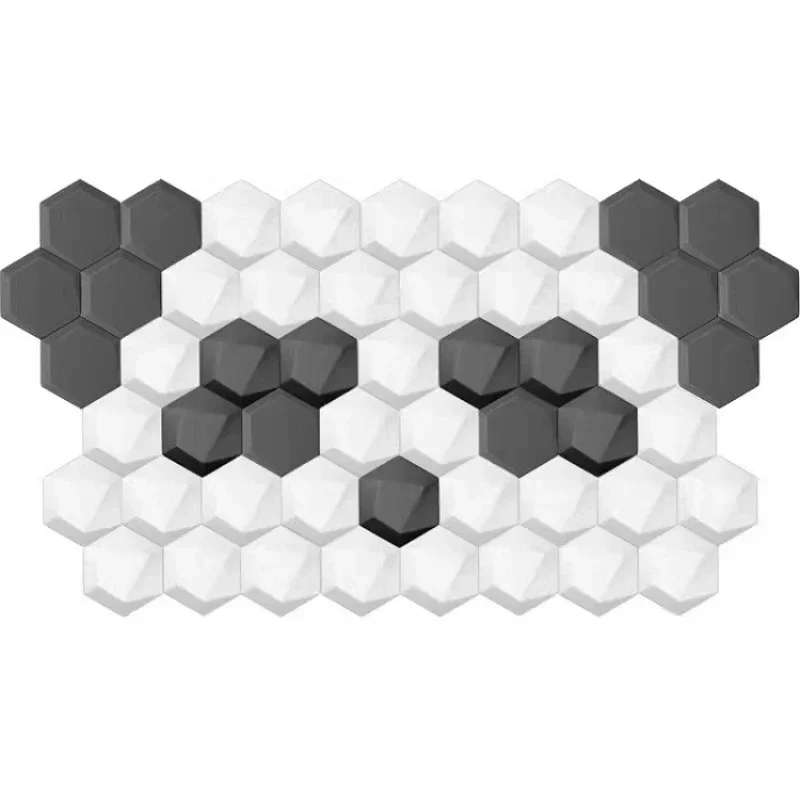 Hexagonal headboards soft bag tatami wall surround self-adhesive background wall bedroom living room Nordic decorative sticker