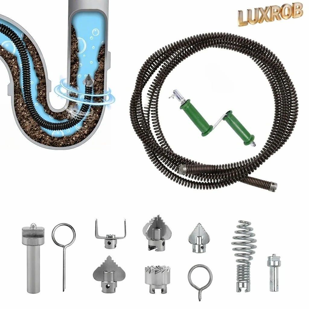 أداة تسليك المجاري على شكل ثعب - مراجعة Plumbing Snake Drain وسعره