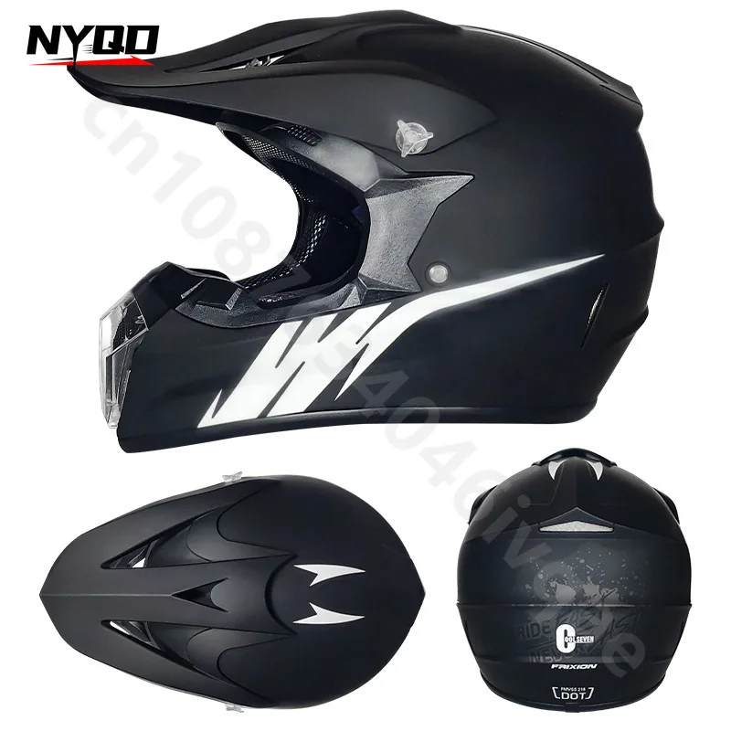 DOT Certification Go-kart Helmet Cross-country Motorcycle Full Helmets Beach Mountain Bike Universal Seasons Capacetes De Moto